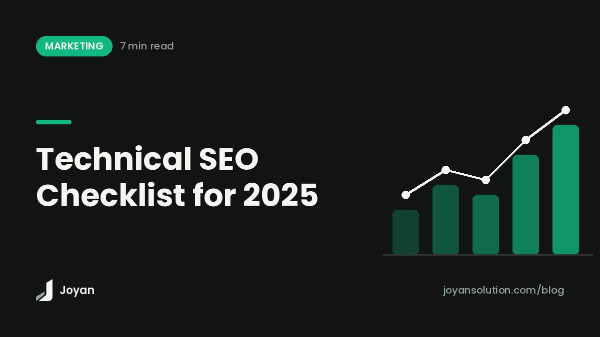 Technical SEO Checklist for 2025