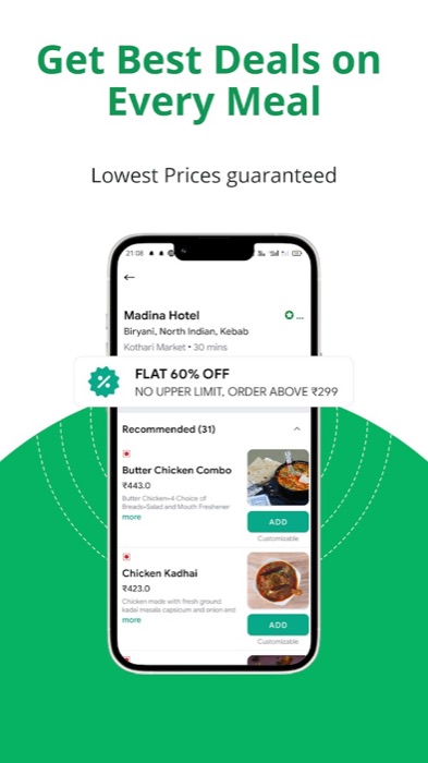 Food & Grocery Delivery screen