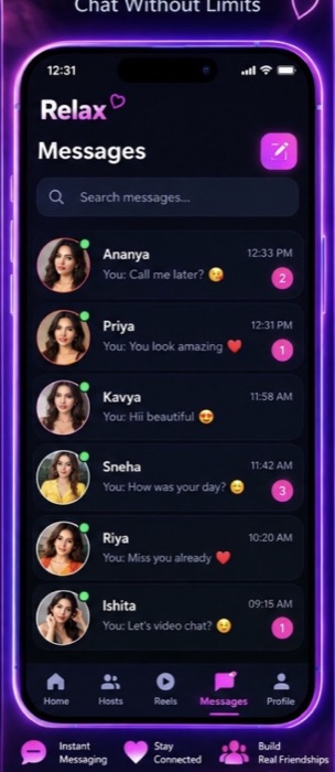 Live Video Calling screen