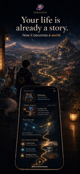 Yokaizen app screens