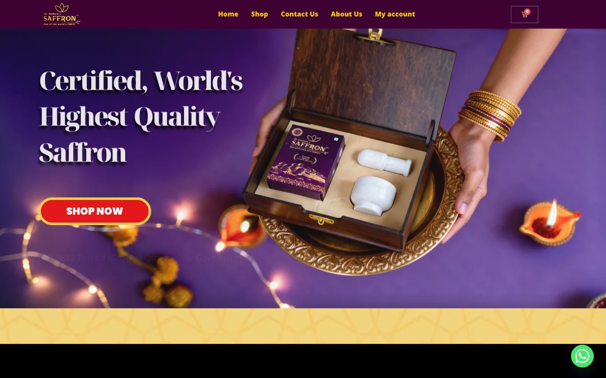Dr Rathore's Saffron website