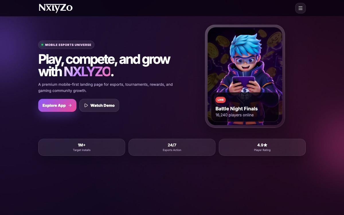 NXLYZO Gaming website